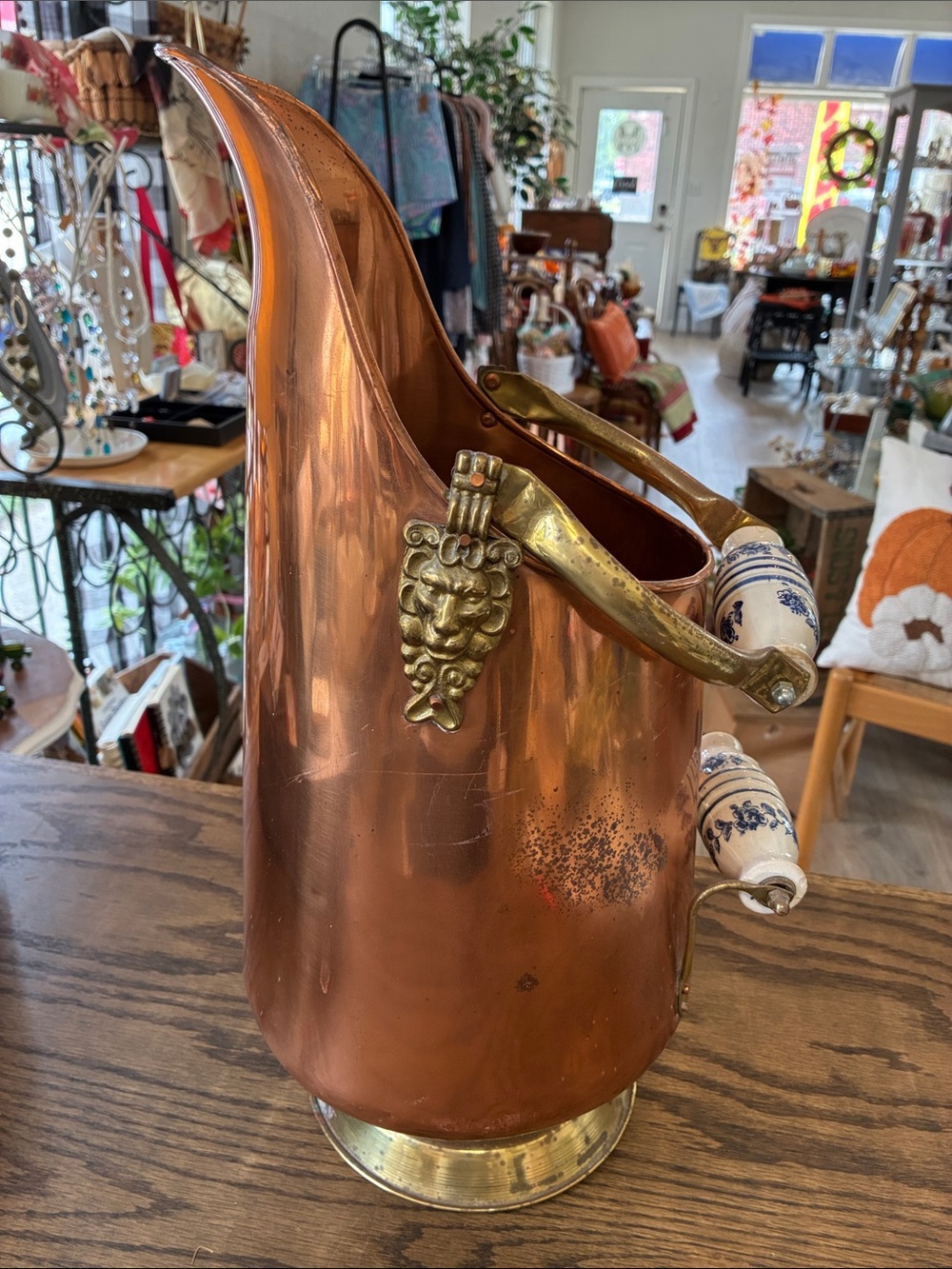 Copper Scuttle Bucket
